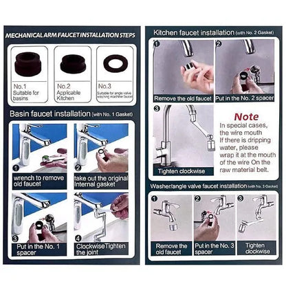 AquaFlex 1080° 3-Mode Rotating Faucet Extender